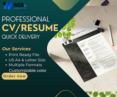 Elegant Resume Design Service, CV designs, CV writing in Ottawa For Gain Job